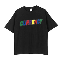 T Shirt Lelaki Chenille Embroidery Crewneck Lelaki OEM Custom