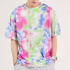 T-shirt personalizzata Oem T-shirt girocollo personalizzabile T-shirt a maniche corte con stampa tie-dye T-shirt da uomo in poliestere 100%