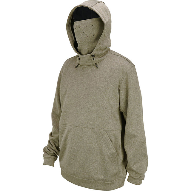 100% Poly Bonded Microfleece Skydd L&aring;ng&auml;rmad fisketr&ouml;ja med ansiktsmask