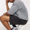 H&oslash;jkvalitets tungv&aelig;gts rundhalsede herre-t-shirts 100% bomuld Drop Shoulder Oversized vintage vasket T-shirt