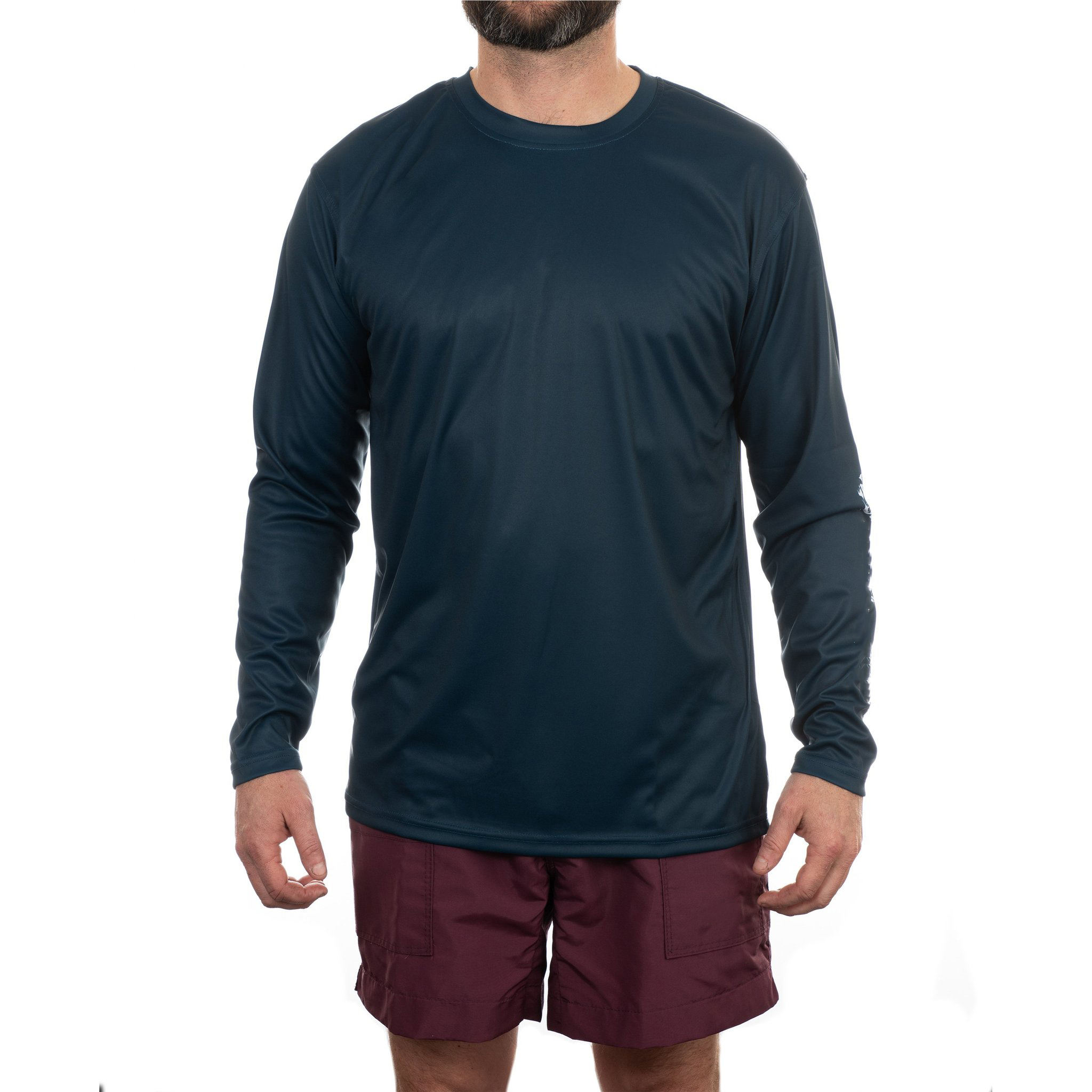 Nh&agrave; sản xuất OEM Logo t&ugrave;y chỉnh 100% Polyester kh&ocirc; nhanh UPF 50 &Aacute;o chống nắng nam c&acirc;u c&aacute;