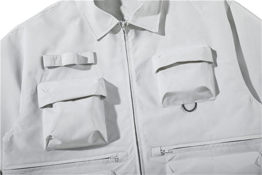 Produttore OEM Taglie forti personalizzate Giacca multitasche retr&ograve; alla moda da strada