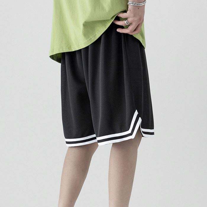 Shorts de malha personalizados dos fabricantes, shorts de basquete superdimensionados leves de ver&atilde;o, shorts de malha masculinos