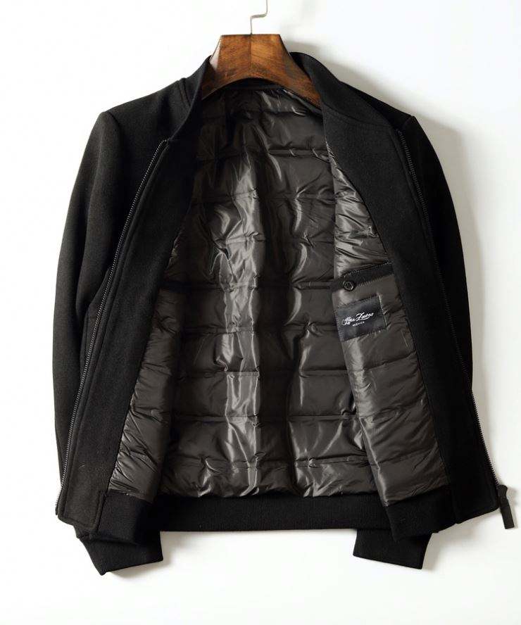 OEM-Hersteller, kundenspezifisch importierte Baseball-Kragen-Wolle, verdickte Clip-Down-M&auml;nner, warme Fleecejacke