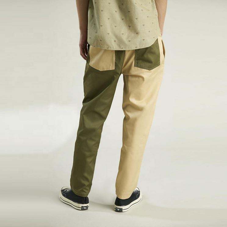OEM Manufacturer Custom Cotton Twill Pant Color Block Duo Tone Contra Braccae Gloves