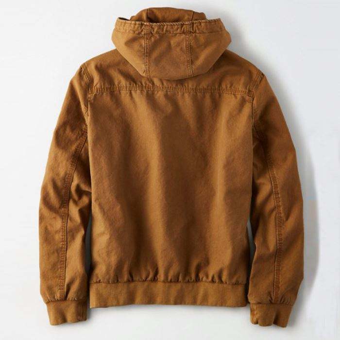 Phong c&aacute;ch thời trang mới Logo t&ugrave;y chỉnh &Aacute;o kho&aacute;c nam denim D&acirc;y r&uacute;t c&oacute; mũ tr&ugrave;m đầu D&acirc;y k&eacute;o l&ecirc;n t&uacute;i Kangaroo