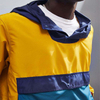 Jackette personalizado de f&aacute;brica de China para hombres Chaquetas rompevientos Anorak de viaje con bloques de color