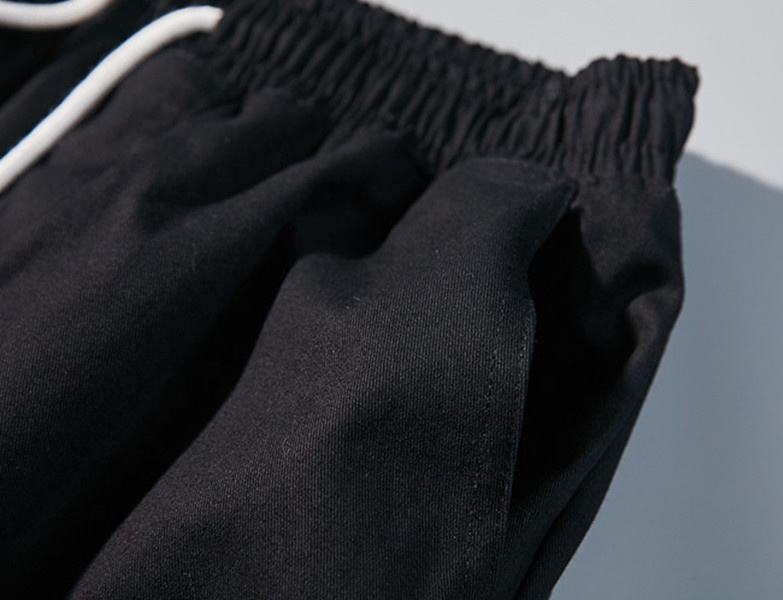 OEM-producent Tilpas Pure Color M&aelig;nd Multifunktionelle joggingbukser med sn&oslash;re Cargobukser Streetwear m&aelig;nds bukser