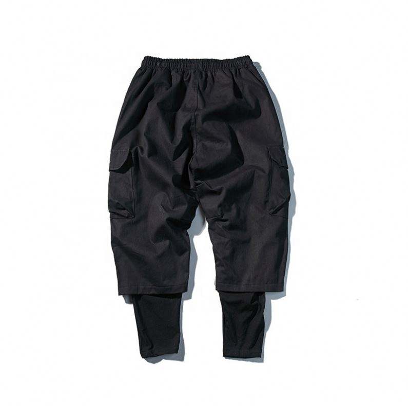 OEM-Hersteller passen multifunktionale Herren-Jogginghosen in reiner Farbe mit Kordelzug-Cargohosen f&uuml;r Streetwear-Herrenhosen an