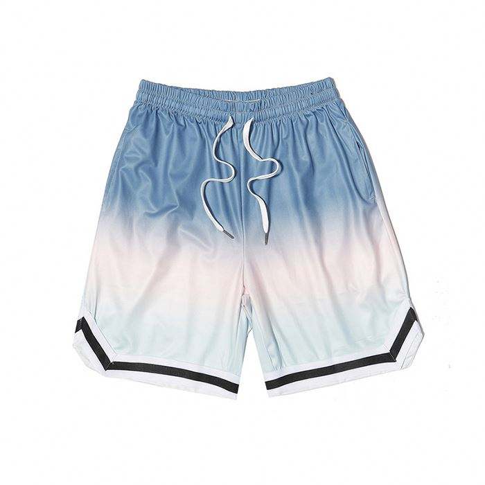 Quần short tập thể dục nam t&ugrave;y chỉnh D&acirc;y r&uacute;t eo thoải m&aacute;i ph&ugrave; hợp với nam giới Quần short b&oacute;ng rổ in thể thao ombre