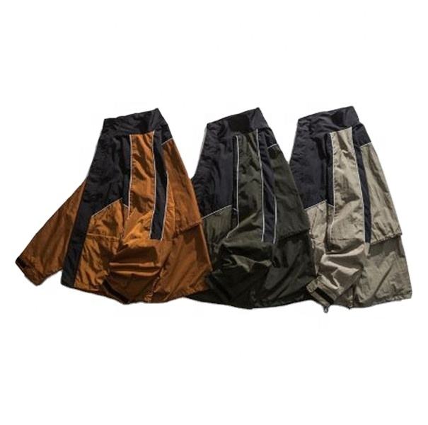 Producent OEM Niestandardowa moda Kontrastowe szwy ze st&oacute;jką i luźnym płaszczem