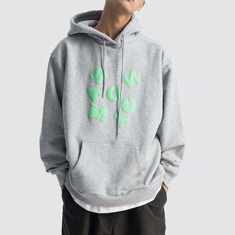 Κατασκευαστής OEM Custom 3D Puff Hoodie Ανδρικά Γυναικεία 100% Cotton Fleece Oversized Hoody Foaming Hoodie Printing Hoody