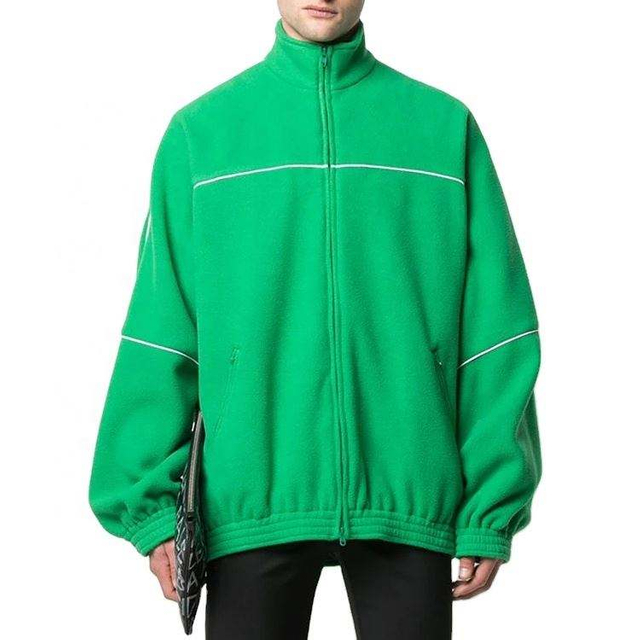 OEM v&yacute;robca na mieru, vysok&aacute; kvalita, tepl&yacute; fleece zelen&yacute; sveter s kapucňou na zips s elastick&yacute;m lemom