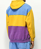 Κατασκευαστής OEM Custom Cotton Color Block Vintage Wash Hoodie με αντίθεση Πολύχρωμο ξεθωριασμένο Vintage πουλόβερ με κουκούλα
