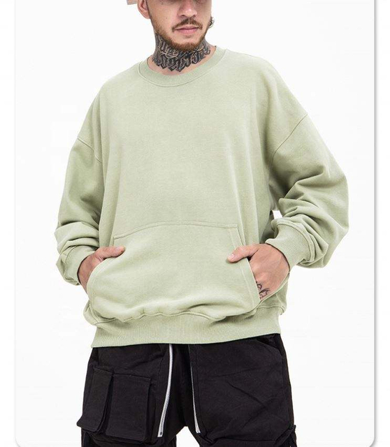 OEM v&yacute;robca Veľkoobchod Crewneck Blank Plain mikina Ťažk&aacute; v&aacute;ha frot&eacute; bavlnen&aacute; mikina Unisex