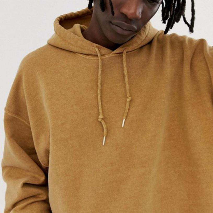 OEM v&yacute;robce Custom Mens Cotton Vintage Washed Overdye Oversized mikina s kapuc&iacute; na rameni