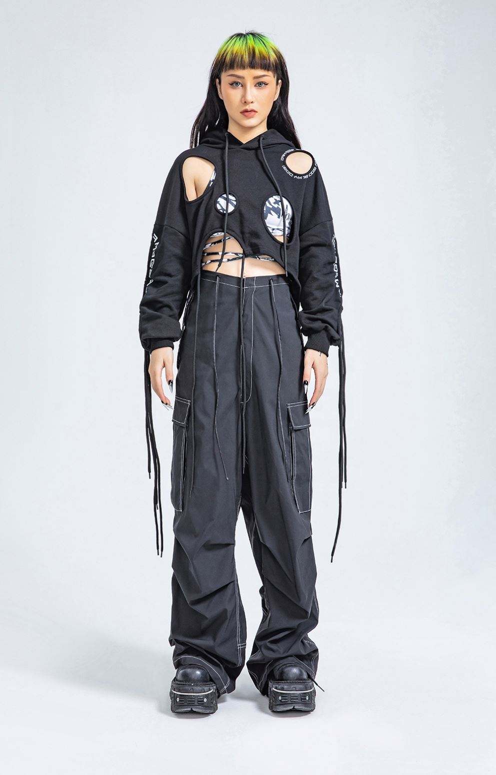 OEM Producent Engros Design Custom Destruction Deconstructed Ripped Hoodie &Oslash;kologisk bomuld H&aelig;ttetr&oslash;je til salg