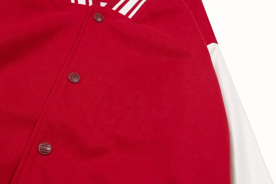 OEM-производитель, мужская свободная бейсбольная куртка с рисунком робота, вышитая полотенцем