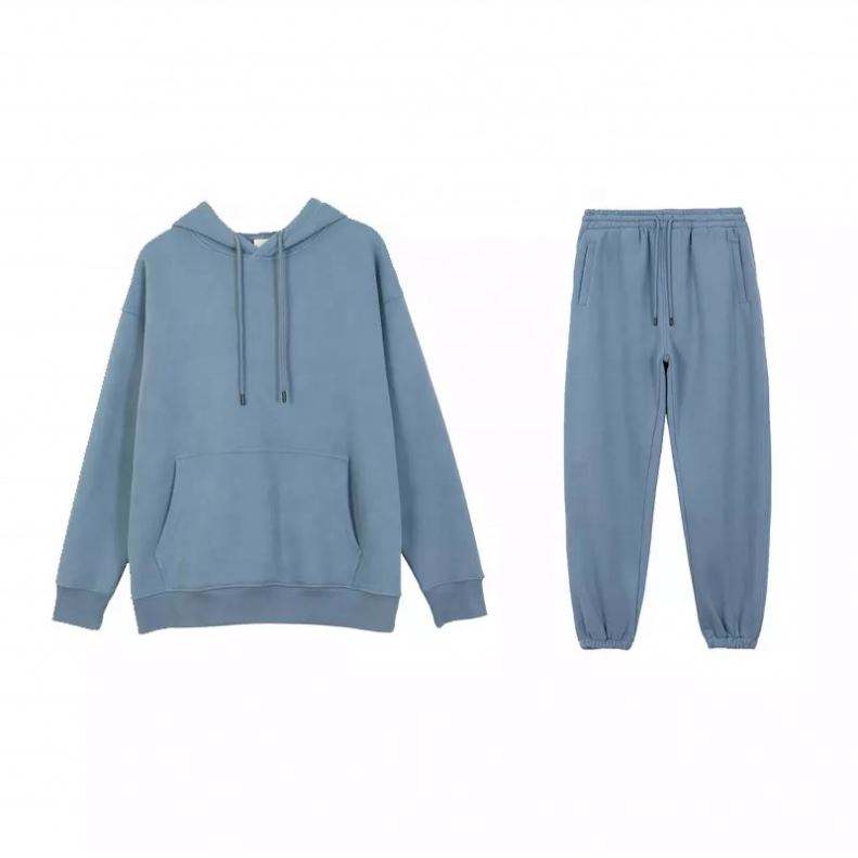 Nh&agrave; sản xuất OEM 2022 Logo t&ugrave;y chỉnh mới Bộ &aacute;o hoodie trống Bộ đồ dạo phố 100% cotton d&agrave;nh cho nam
