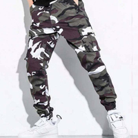 Προσαρμοσμένο Streetwear Camo με εμπριμέ πτερύγιο αντρικό παντελόνι Cargo