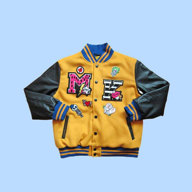 Custom Streetwear แจ็คเก็ต 3D ปัก Patched ฤดูหนาวเสื้อแจ็คเก็ตเบสบอลผู้ชาย Contrast PU เสื้อแจ็คเก็ตเครื่องบินทิ้งระเบิด