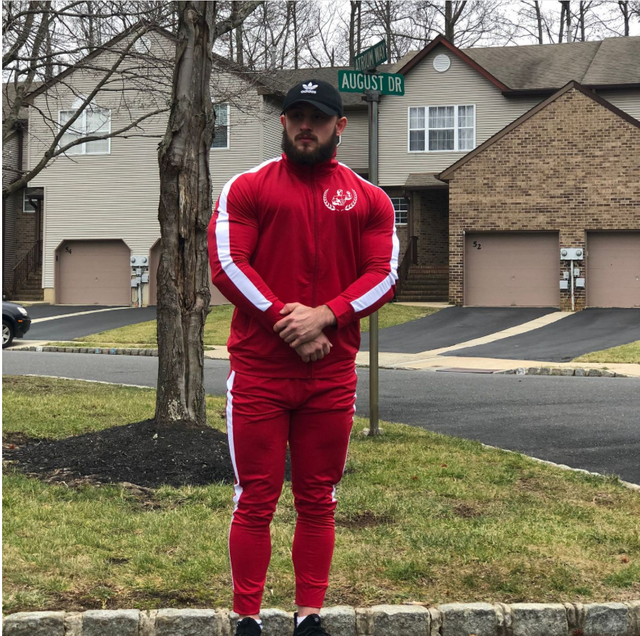 Logo Slim Fit Personalizado Duas peças Conjuntos de jogging esportivo para homens