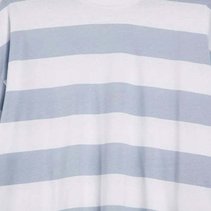 남성용 도매 고품질 프리미엄 코튼 남성 T 셔츠 드롭 어깨 스트라이프 풀 슬리브 T 셔츠