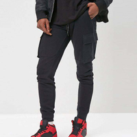 Pantalon de surv&ecirc;tement personnalis&eacute; en usine avec cordon de serrage pour hommes, pantalon de jogging Cargo