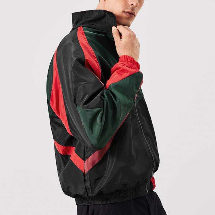 Egyedi sz&eacute;ldzseki f&eacute;rfi sz&iacute;nes blokkkab&aacute;t Varsity Letterman dzsekik