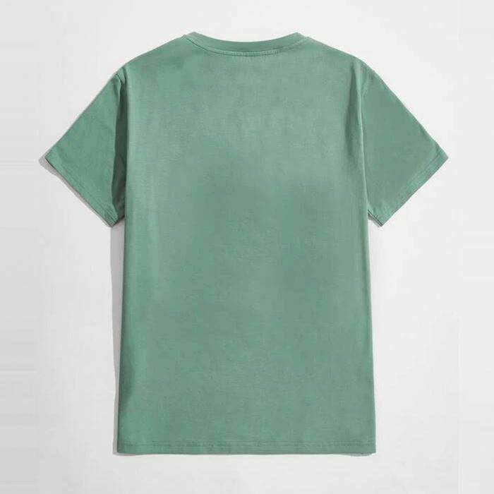 Bulk Custom Brands T-Shirt Rundhals-Buchstabe besticktes Herren-Kurzarm-T-Shirt