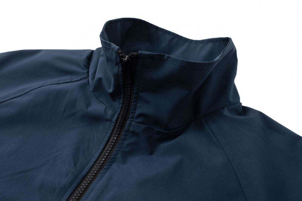 Fabricant OEM personnalis&eacute; grandes tailles coutures contrast&eacute;es populaire col montant fermeture &eacute;clair veste d&eacute;contract&eacute;e