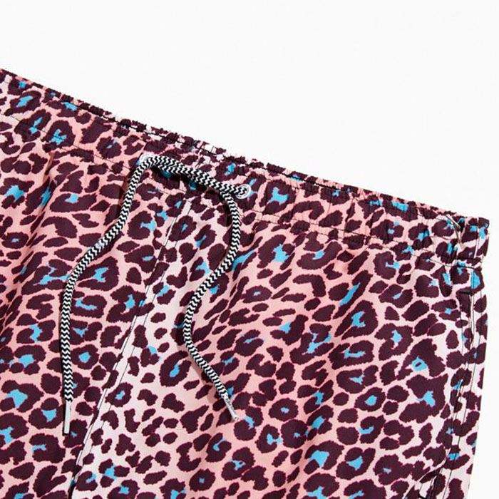 Sommer New Fashion Gym Shorts M&aelig;nd Badeshorts Allover Leopardprintede Strandshorts til m&aelig;nd