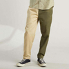 Pantalones de encargo de los pantalones del contraste de dos tonos del bloque del color de las bragas de la tela cruzada de algod&oacute;n del fabricante del OEM