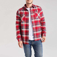 Kvalita OEM v&yacute;robce Kostkovan&eacute; košile s dlouh&yacute;m ruk&aacute;vem na zak&aacute;zku P&aacute;nsk&eacute; bavlněn&eacute; košile pro voln&yacute; čas