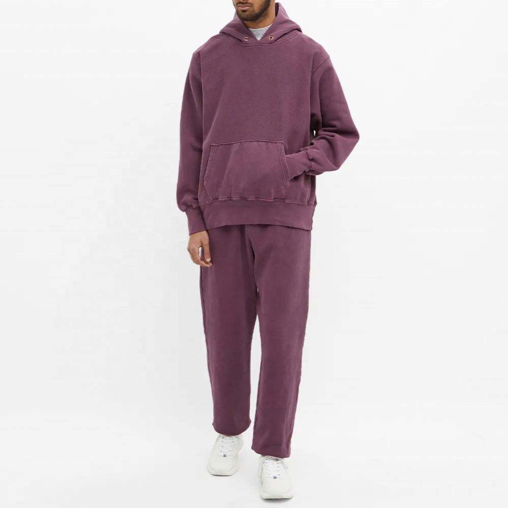 OEM-Hersteller, kein Kordelzug, &uuml;bergro&szlig;es, st&uuml;ckgef&auml;rbtes Sweatshirt, schwerer Vintage-Kapuzenpullover aus 100 % Baumwolle