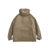 Felpa con cappuccio in velluto a coste allentata con cappuccio con tasca con cerniera e pullover da uomo personalizzato del produttore OEM