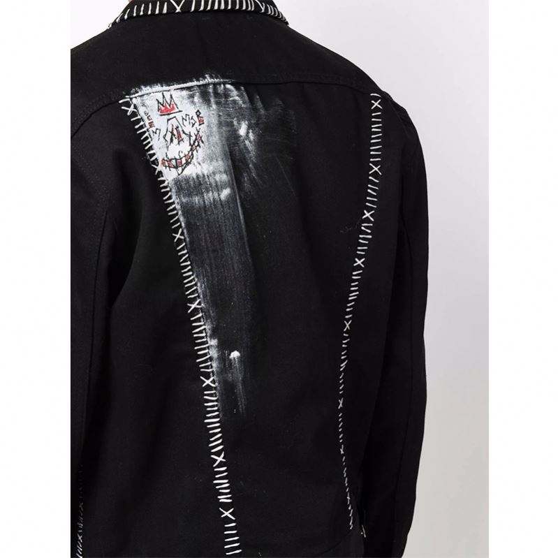 Veste en jean &agrave; manches longues pour hommes, fabricant Oem, nouveau Style, bombardier noir, mode, simple boutonnage, imprim&eacute; graphique
