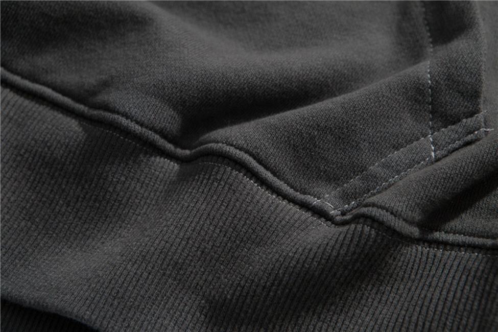 ผู้ผลิต OEM ผู้ชาย Retro ไล่โทนสีเสื้อกันหนาวหมวกแฟชั่นเรียบง่ายเสื้อฮู้ด