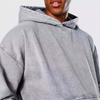 Sweat &agrave; capuche &eacute;pais 100% coton pour hommes, Service de fabricant OEM, Streetwear personnalis&eacute;, surdimensionn&eacute;, lav&eacute;, Vintage