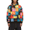 Cappotti da uomo personalizzati del produttore OEM in tessuto spugna con coulisse con cappuccio e design patchwork multicolore Felpe con cappuccio a maniche lunghe