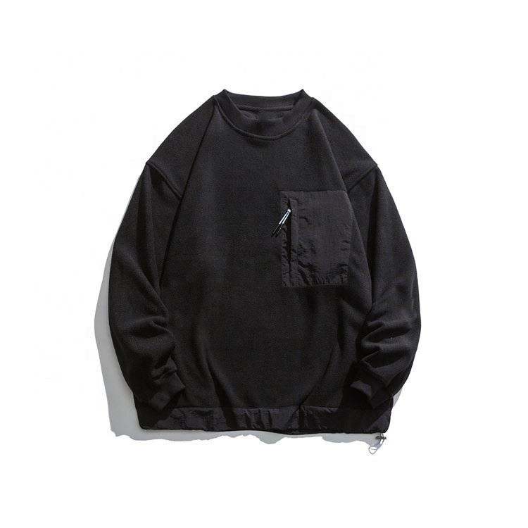 OEM Producent Blanke h&aelig;ttetr&oslash;jer til m&aelig;nd i h&oslash;j kvalitet Lang&aelig;rmede brugerdefineret logo trykt overdimensioneret rund hals sweatshirts til m&aelig;nd