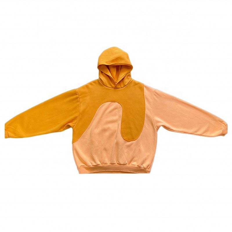 Nh&agrave; sản xuất OEM B&aacute;n bu&ocirc;n &Aacute;o hoodie 2 m&agrave;u &Aacute;o chia khối m&agrave;u Chắp v&aacute; Thời trang dạo phố Unisex &Aacute;o hoodie nam