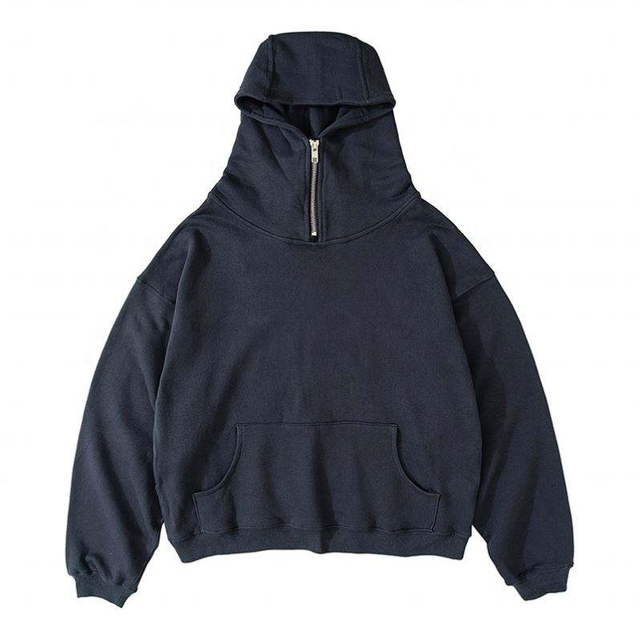 OEM-valmistajan Pullover Miesten takit Hupparit ja collegepaidat Unisex-mitoitettu puolivetoketju, raskas satiiniv&auml;rivuorattu, tavallinen kirjonta