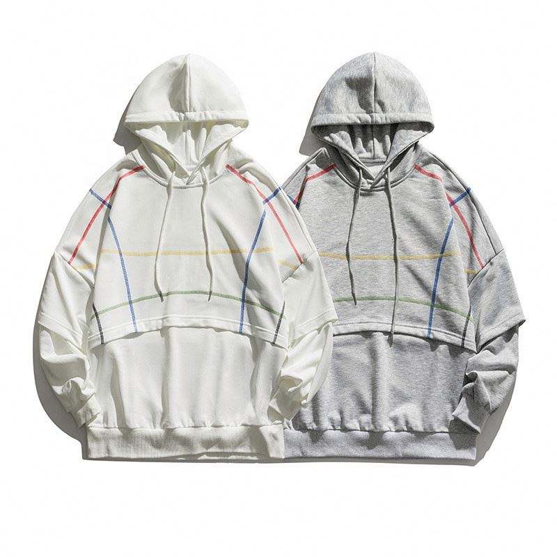 Sweat &agrave; capuche pour hommes, fabricant OEM, Logo personnalis&eacute;, vente en gros, nouveau Style d&eacute;truit, ourlet coup&eacute;, Hip Hop, trou cass&eacute;, sweat &agrave; capuche de styliste