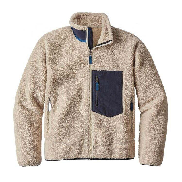 OEM Tillverkare Anpassad Enf&auml;rgad Pl&auml;d Fleece Zip Sherpa Pullover Huvtr&ouml;ja Med Pocket Jacket