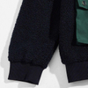OEM fabricant personnalis&eacute; v&ecirc;tements pour hommes polaire coton demi fermeture &eacute;clair vestes &agrave; capuche patchwork pull sweat avec de grandes poches cargo