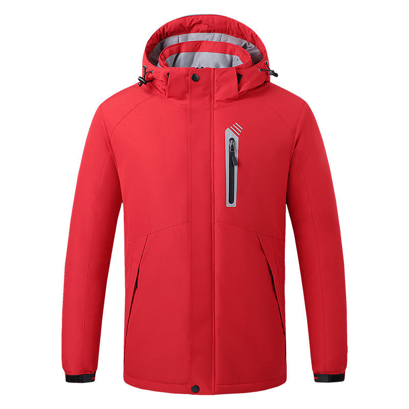 Venta al por mayor abrigo c&aacute;lido de invierno impermeable conector USB caza calentador al aire libre bater&iacute;a recargable chaqueta calentada