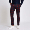 OEM personnaliser le pantalon chino skinny &agrave; carreaux rouges pour hommes