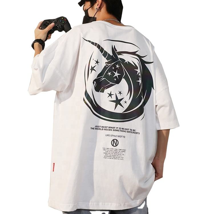 Prilagođene majice kratkih rukava Unisex 100% pamuk Majice s reflektirajućim logotipom