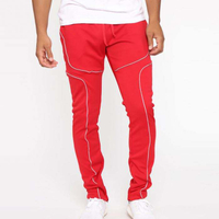 ขายส่งรายละเอียดท่อ Drawstring เอวบุรุษกางเกงติดตาม